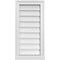 Ekena Millwork Vertical Surface Mount PVC Gable Vent w/ 2"W x 2"H , Brickmould Sill Frame, 14"W x 28"H GVPVE14X2803SN - alternate 1